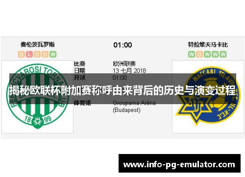 揭秘欧联杯附加赛称呼由来背后的历史与演变过程 揭秘欧联杯附加赛称呼由来背后的历史与演变过程